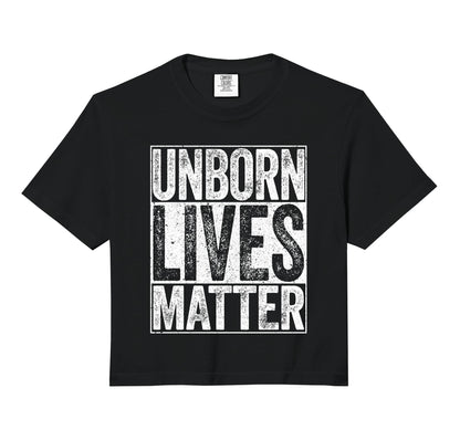 Unborn Lives Matter Support Rights T-Shirt - Minimalist Print Men Women - T-Shirt, Sweatshirt, Hoodie