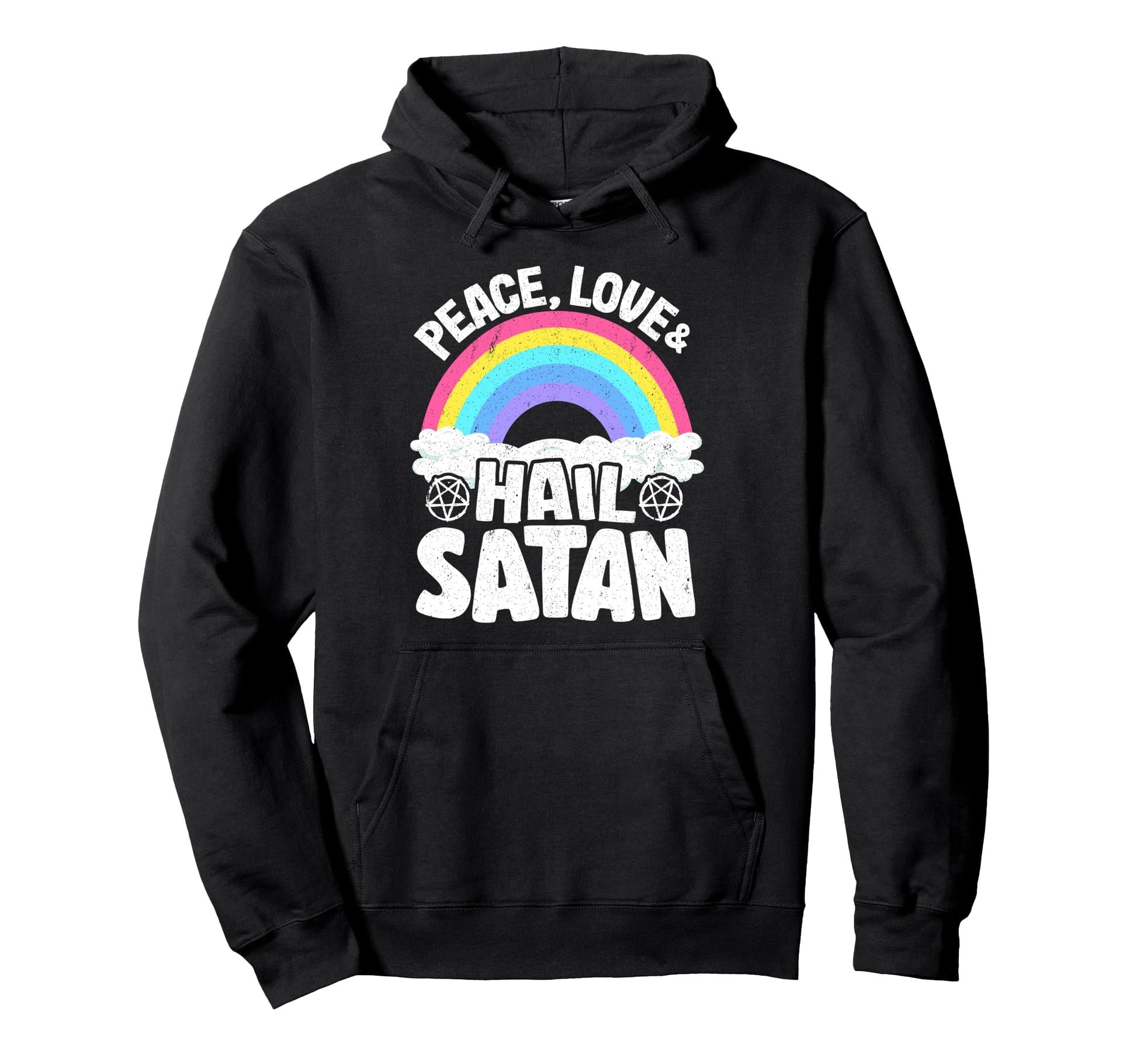 Punk Band Death Metal Rainbow Peace Hoodie - Streetwear Style Men Women - T-Shirt, Sweatshirt, Hoodie