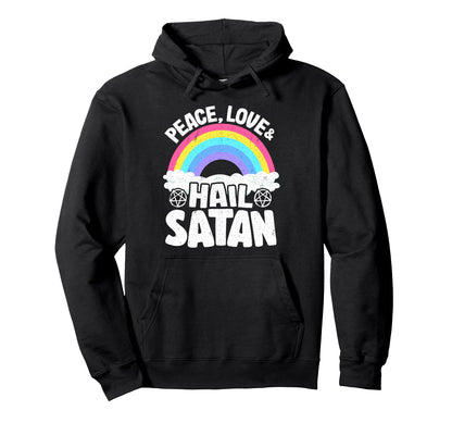 Punk Band Death Metal Rainbow Peace Hoodie - Streetwear Style Men Women - T-Shirt, Sweatshirt, Hoodie