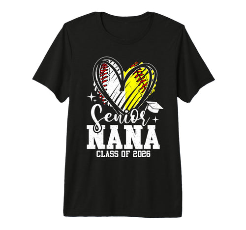 Senior Nana Class 2026 Baseball T-Shirt - Casual Everyday Wear Unisex - T-Shirt, Sweatshirt, Hoodie