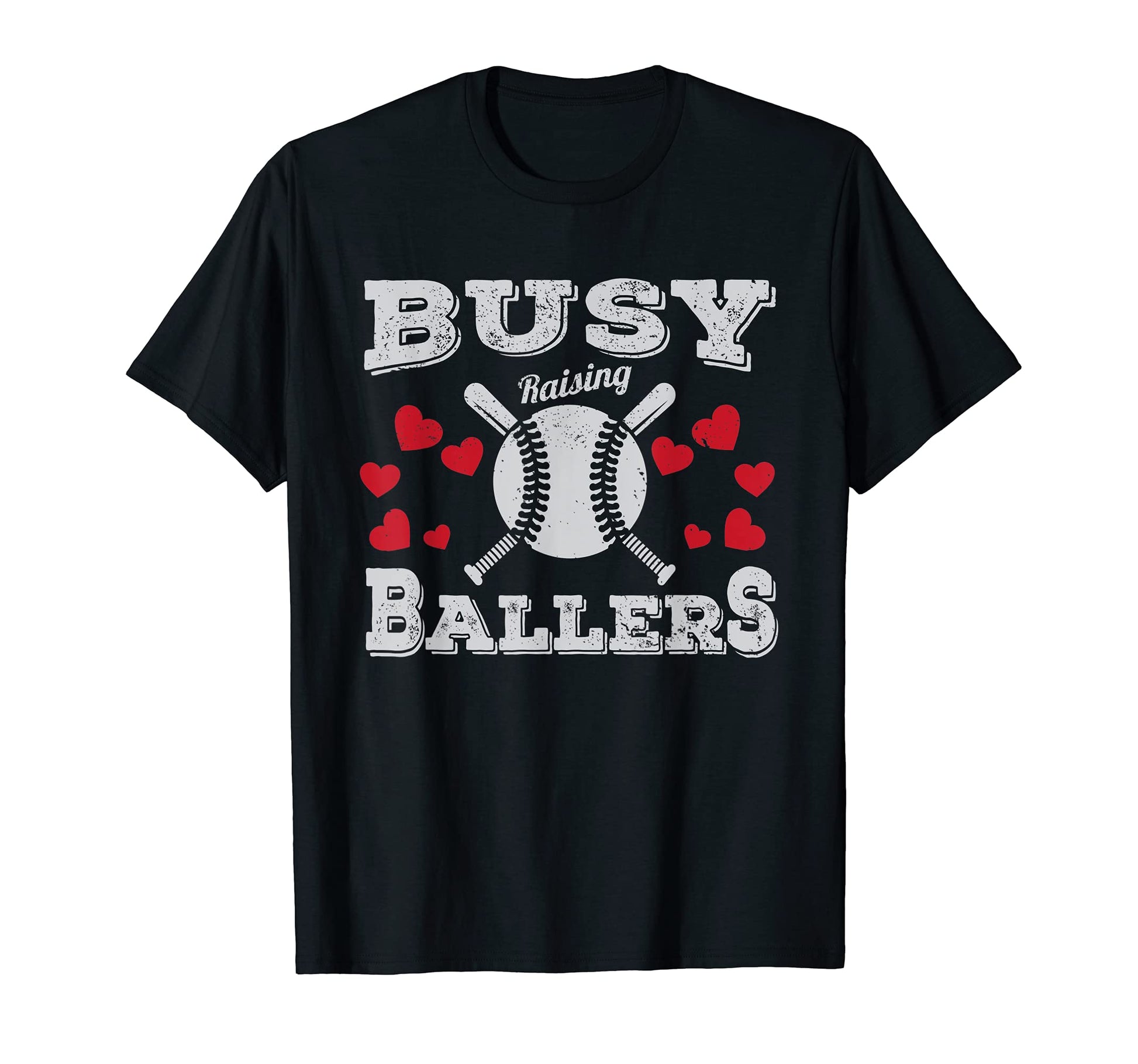 Busy Raising Ballers Baseball T-Shirt - Graphic Print for Adults - T-Shirt, Sweatshirt, Hoodie