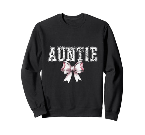 Coquette Baseball Auntie Spirit Sweatshirt - Novelty Apparel for Adults - T-Shirt, Sweatshirt, Hoodie