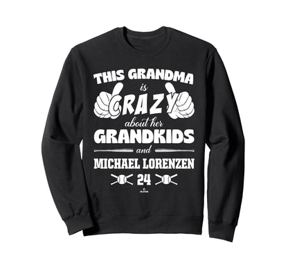 Grandma Crazy Michael Lorenzen Sweatshirt - Casual Everyday Wear Unisex - T-Shirt, Sweatshirt, Hoodie