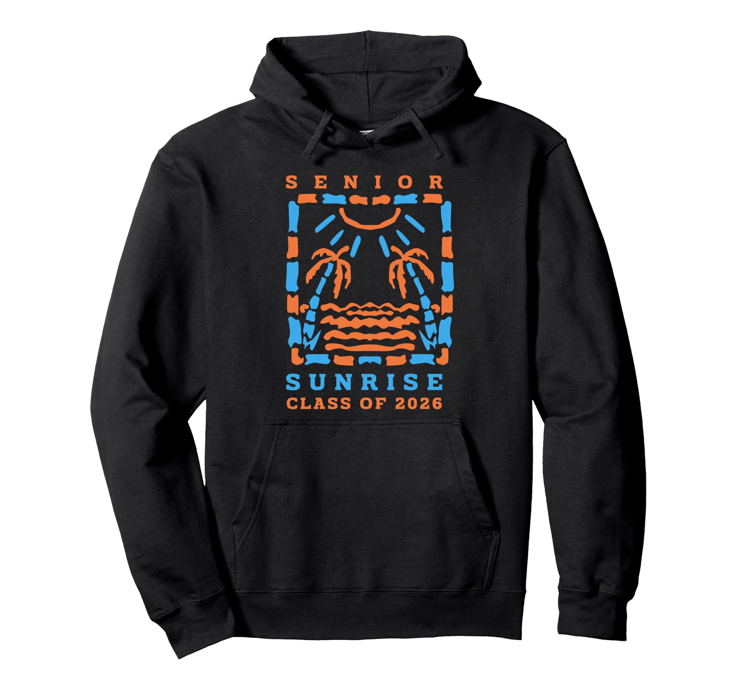 Senior Sunrise 2026 Boho Colorful Hoodie - Casual Everyday Wear Unisex - T-Shirt, Sweatshirt, Hoodie