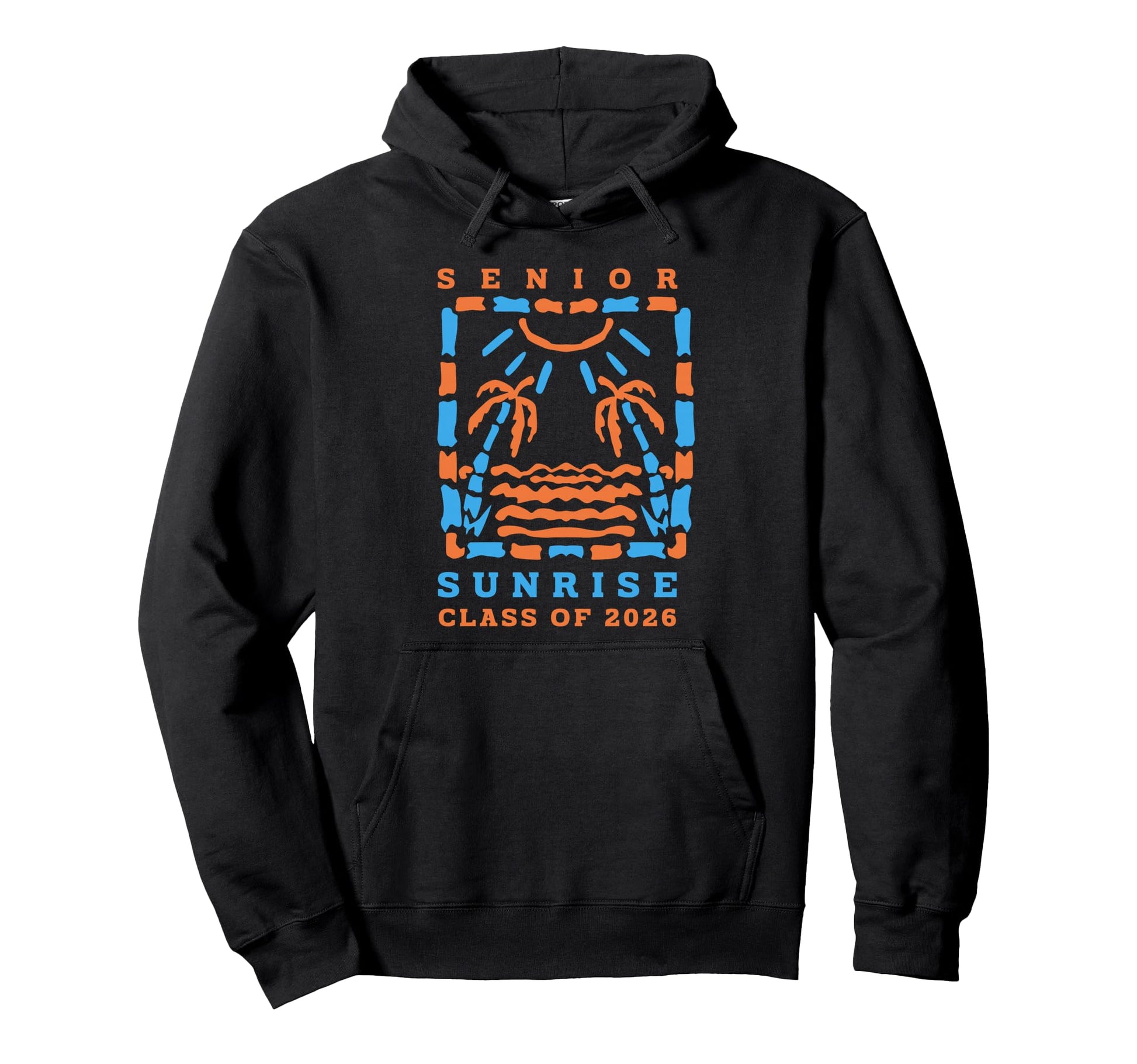 Senior Sunrise 2026 Boho Colorful Hoodie - Casual Everyday Wear Unisex - T-Shirt, Sweatshirt, Hoodie