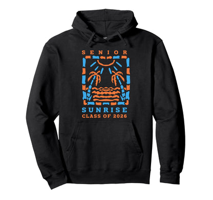 Senior Sunrise 2026 Boho Colorful Hoodie - Casual Everyday Wear Unisex - T-Shirt, Sweatshirt, Hoodie
