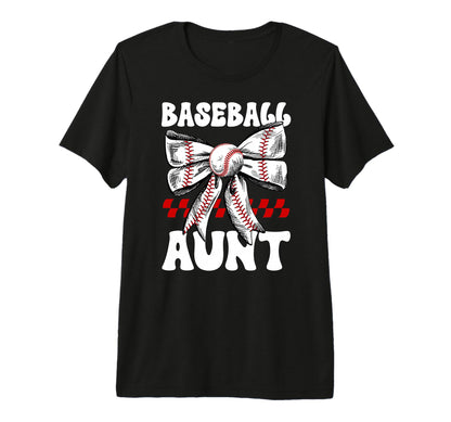 Baseball Aunt Baseball Player Auntie T-Shirt - Casual Everyday Wear Unisex - T-Shirt, Sweatshirt, Hoodie