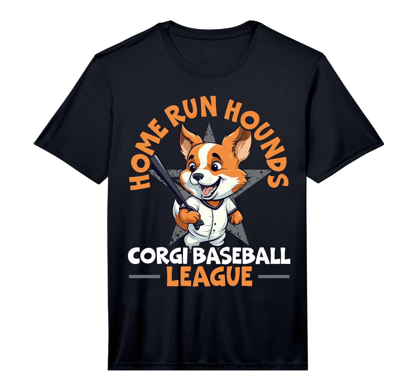 Mens Baseball Corgi Dog Lover T-Shirt - Casual Everyday Wear Unisex - T-Shirt, Sweatshirt, Hoodie
