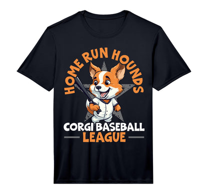 Mens Baseball Corgi Dog Lover T-Shirt - Casual Everyday Wear Unisex - T-Shirt, Sweatshirt, Hoodie