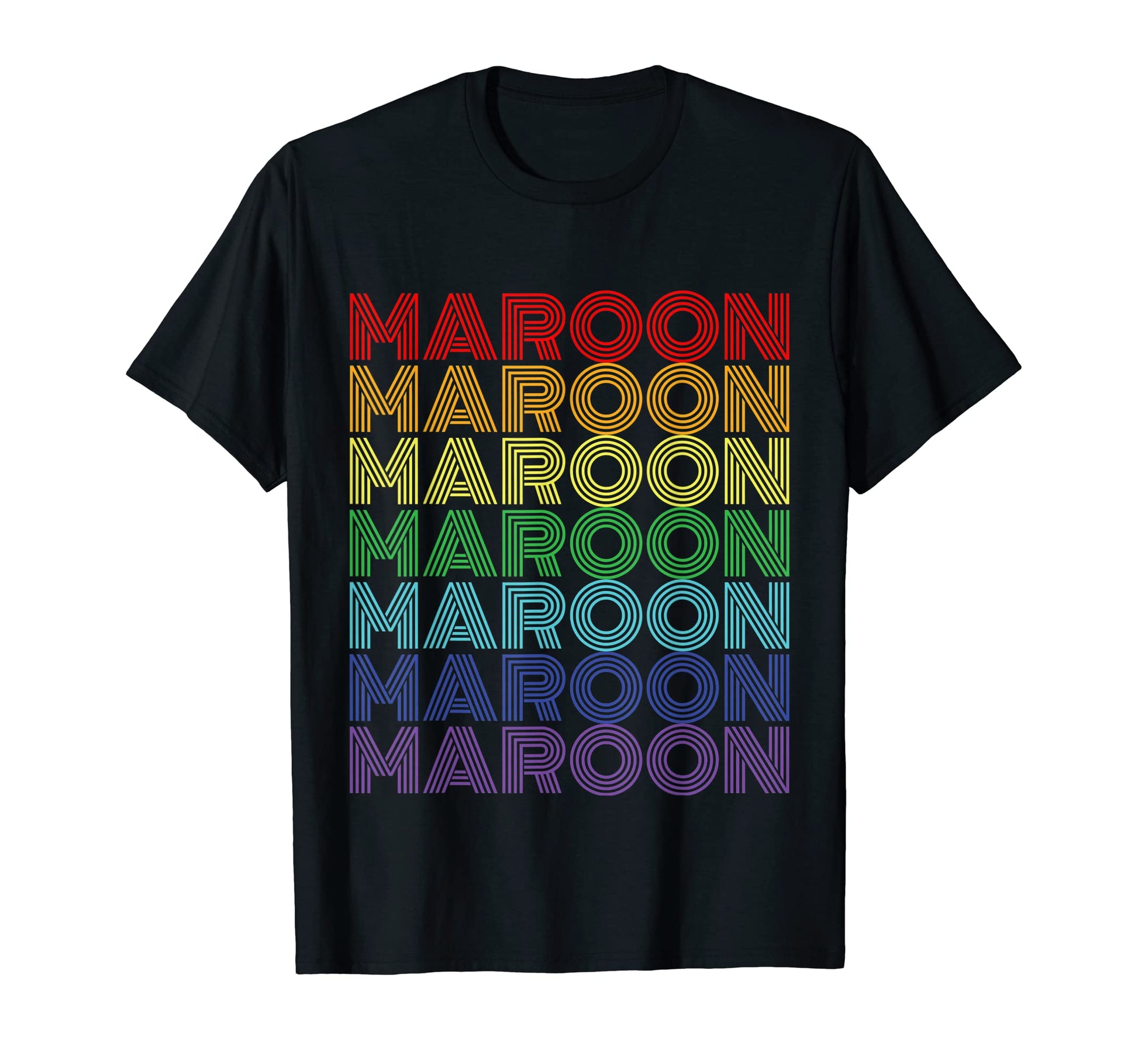 Maroon Rainbow Gift Music Fan T-Shirt - Novelty Apparel for Adults - T-Shirt, Sweatshirt, Hoodie