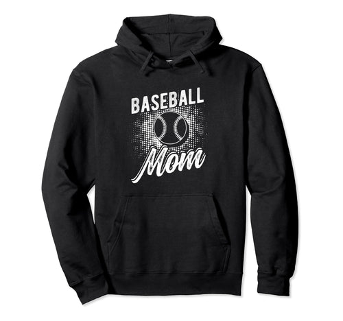 Baseball Mom Sport Athlete Family Hoodie - Aesthetic Graphic Unisex - T-Shirt, Sweatshirt, Hoodie