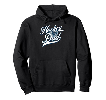 Hockey Dad American Ice Hockey Hoodie - Casual Everyday Wear Men Women - T-Shirt, Sweatshirt, Hoodie