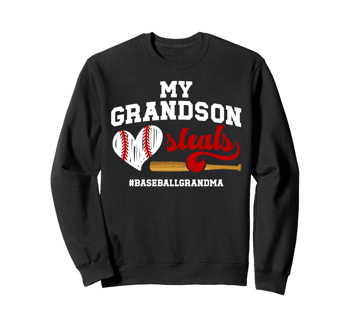 Funny Baseball Grandma Baseball Player Sweatshirt - Novelty Apparel Unisex - T-Shirt, Sweatshirt, Hoodie