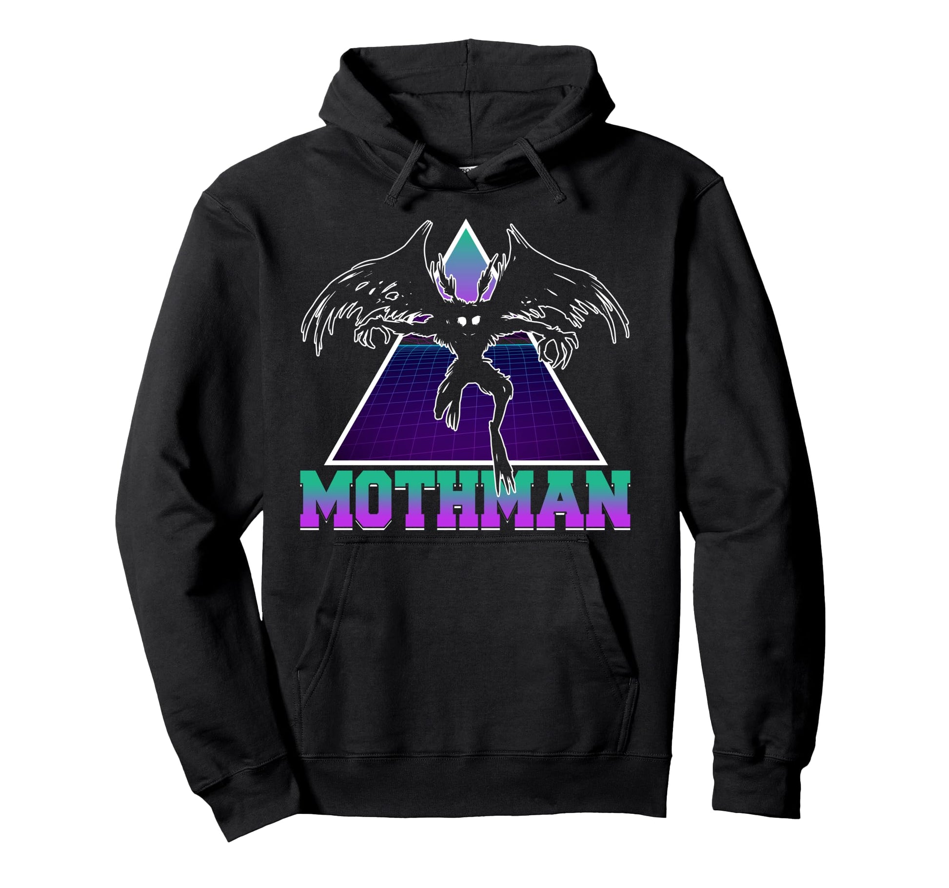 Vaporwave Aesthetic Mothman Hoodie - Aesthetic Graphic for Adults - T-Shirt, Sweatshirt, Hoodie