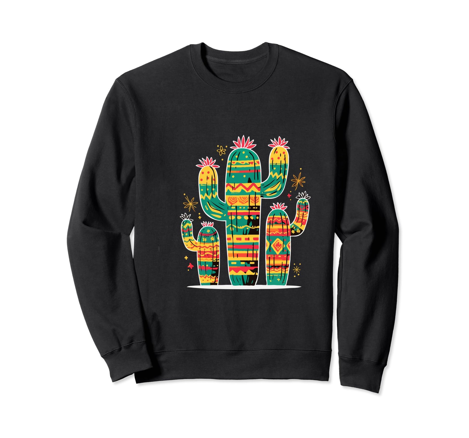 Cactus Serape Succulent Plant Sweatshirt - Streetwear Style for Adults - T-Shirt, Sweatshirt, Hoodie