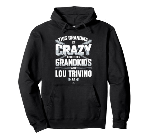 Grandma Crazy Lou Trivino New York Baseball Hoodie - Graphic Print Unisex - T-Shirt, Sweatshirt, Hoodie