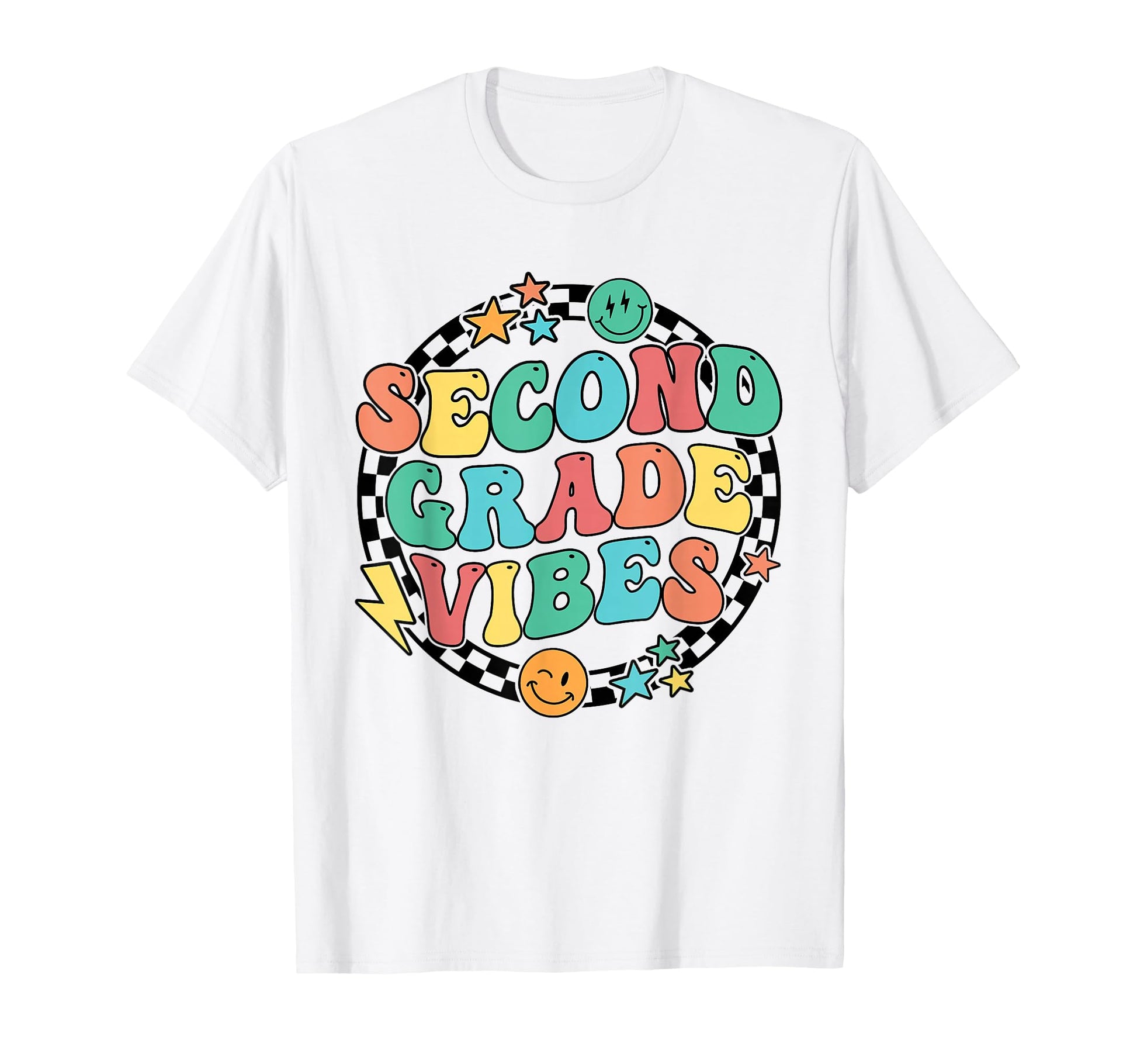 Second Grade Vibes 2Nd Grade Back To T-Shirt - Minimalist Print for Adults - T-Shirt, Sweatshirt, Hoodie