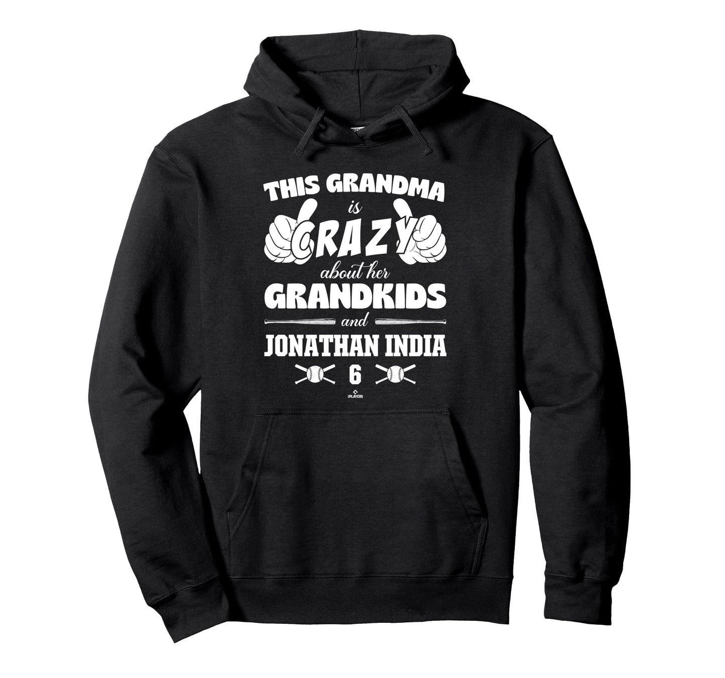 Grandma Crazy Jonathan India Hoodie - Fun Novelty Design for Adults - T-Shirt, Sweatshirt, Hoodie