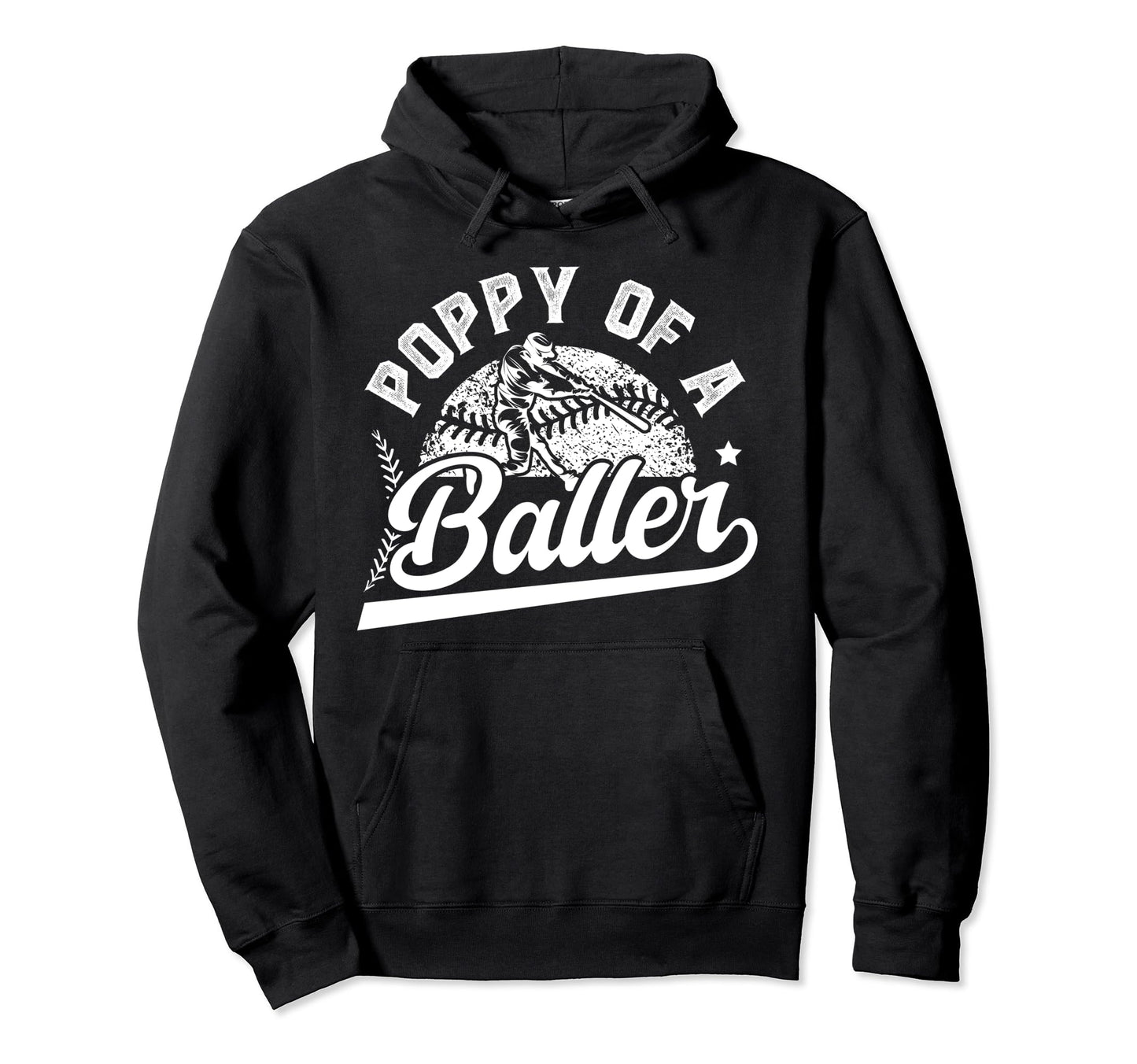 Poppy Baller Baseball Poppy Baseball Hoodie - Aesthetic Graphic Unisex - T-Shirt, Sweatshirt, Hoodie