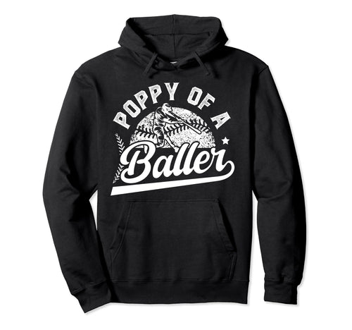 Poppy Baller Baseball Poppy Baseball Hoodie - Aesthetic Graphic Unisex - T-Shirt, Sweatshirt, Hoodie
