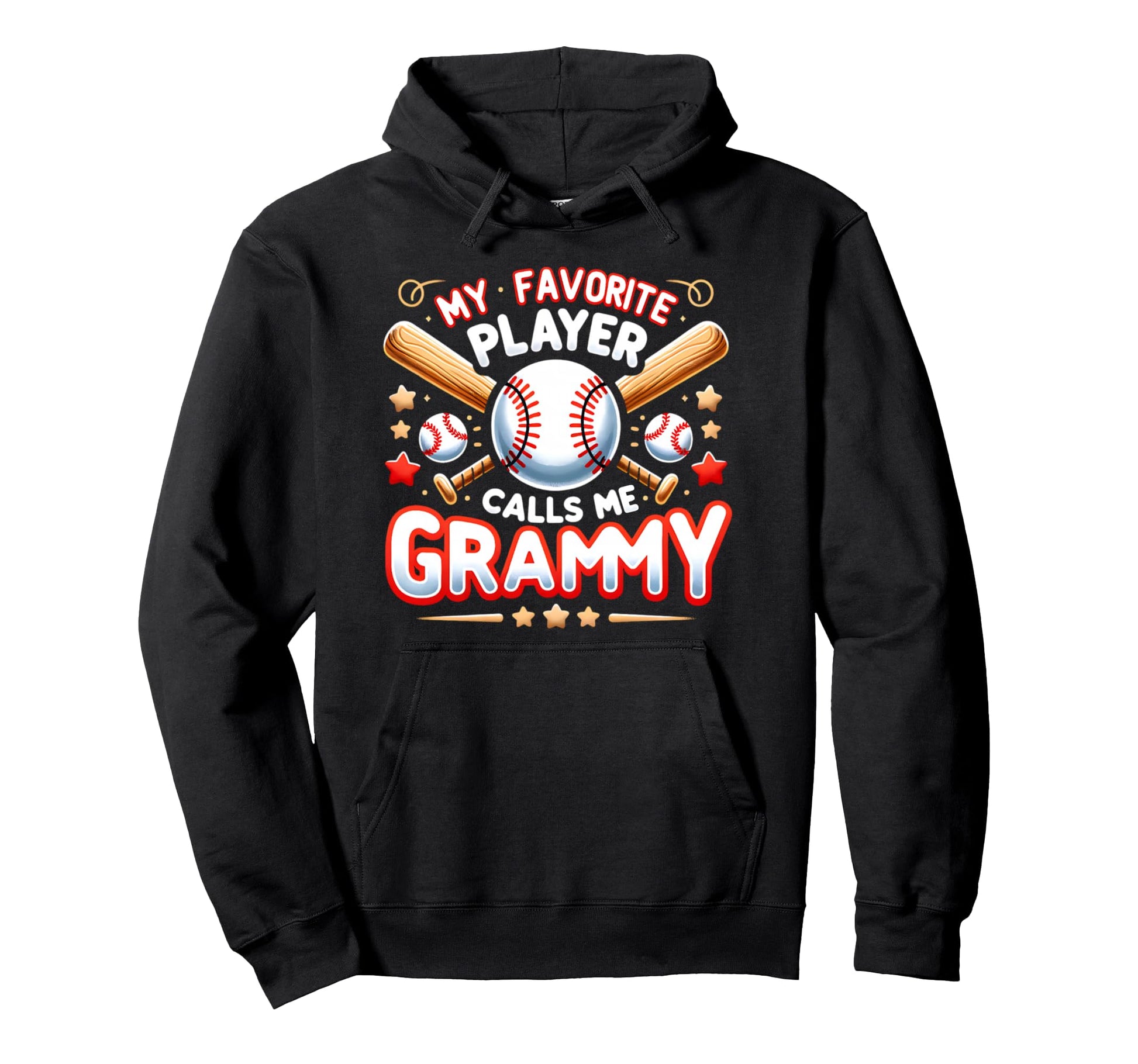 My Favorite Player Calls Me Grammy Hoodie - Trendy Graphic Unisex - T-Shirt, Sweatshirt, Hoodie