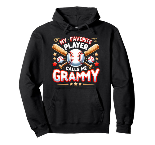 My Favorite Player Calls Me Grammy Hoodie - Trendy Graphic Unisex - T-Shirt, Sweatshirt, Hoodie