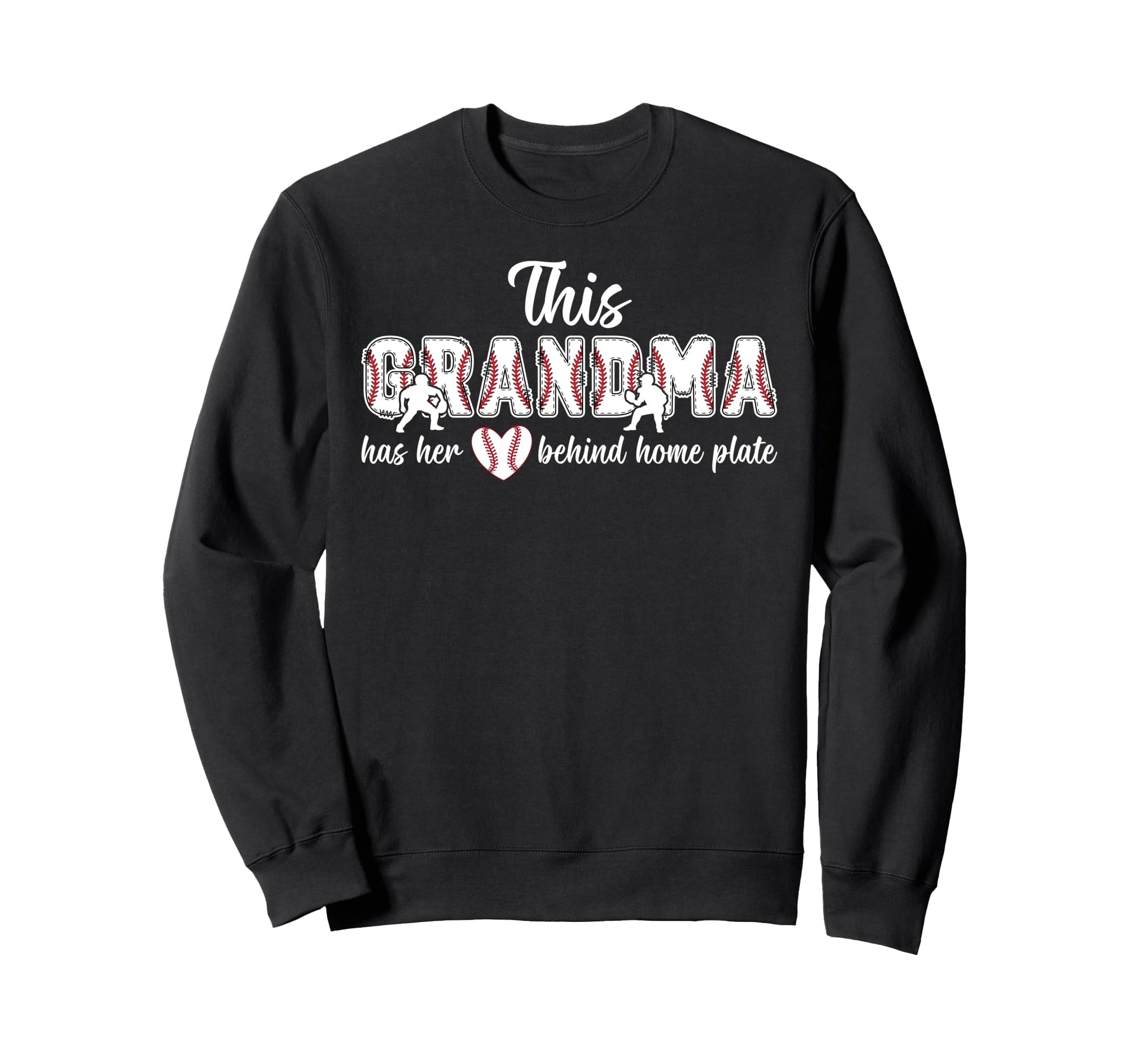 Proud Grandma Baseball Catcher Sweatshirt - Graphic Print for Adults - T-Shirt, Sweatshirt, Hoodie