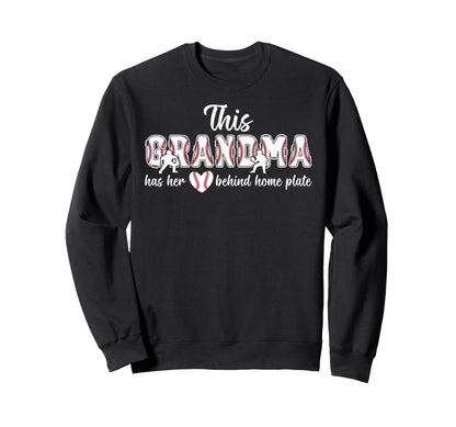 Proud Grandma Baseball Catcher Sweatshirt - Graphic Print for Adults - T-Shirt, Sweatshirt, Hoodie