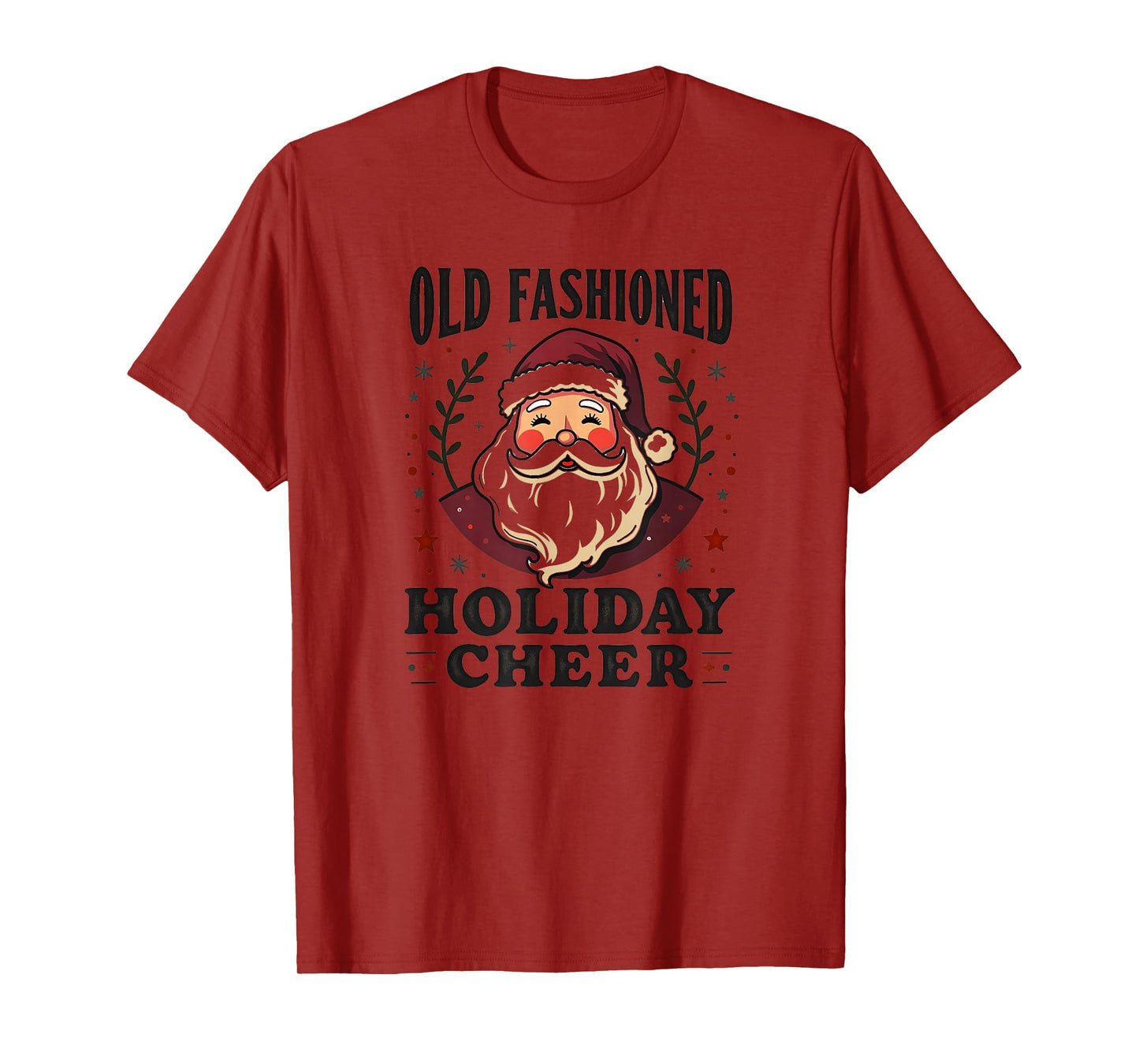 Old Fashioned Holiday Cheer Santa T-Shirt - Unique Graphic Men Women - T-Shirt, Sweatshirt, Hoodie
