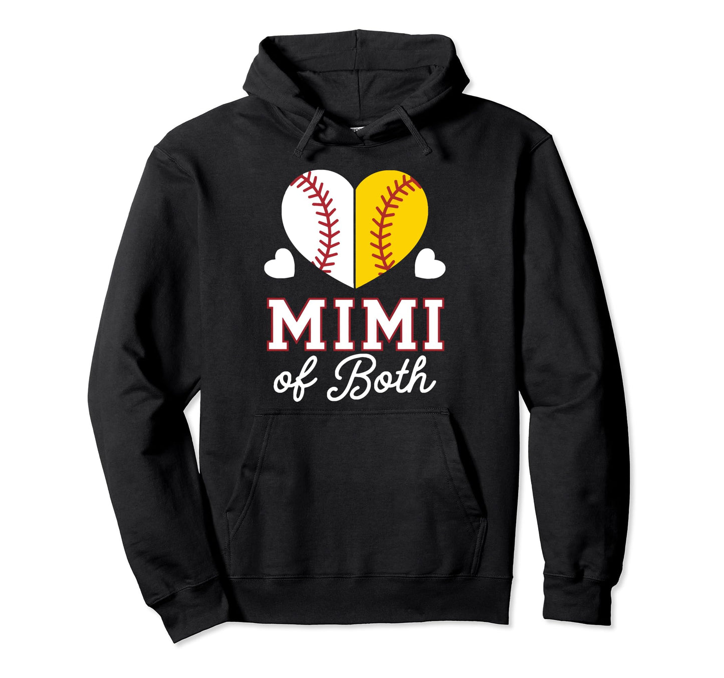 Mimi Baseball Grandma Grandmother Hoodie - Casual Everyday Wear Unisex - T-Shirt, Sweatshirt, Hoodie