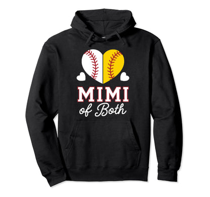 Mimi Baseball Grandma Grandmother Hoodie - Casual Everyday Wear Unisex - T-Shirt, Sweatshirt, Hoodie