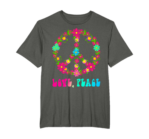 Love Peace Hippie T-Shirt - Fun Novelty Design for Adults - T-Shirt, Sweatshirt, Hoodie