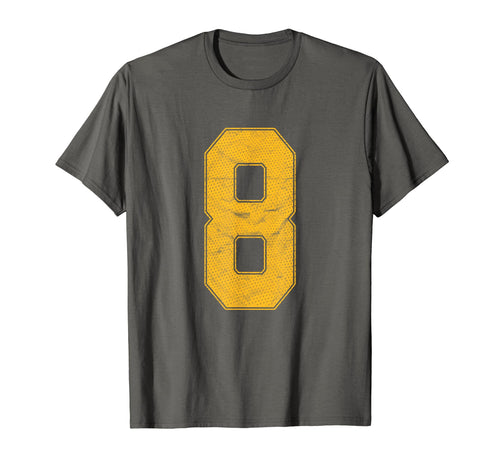 Number 8 Numbered Uniform Sports Team T-Shirt - Graphic Print Unisex - T-Shirt, Sweatshirt, Hoodie