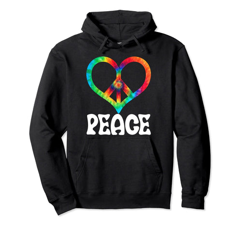 Peace Tie Love Heart Funny Hand Hoodie - Casual Everyday Wear for Adults - T-Shirt, Sweatshirt, Hoodie
