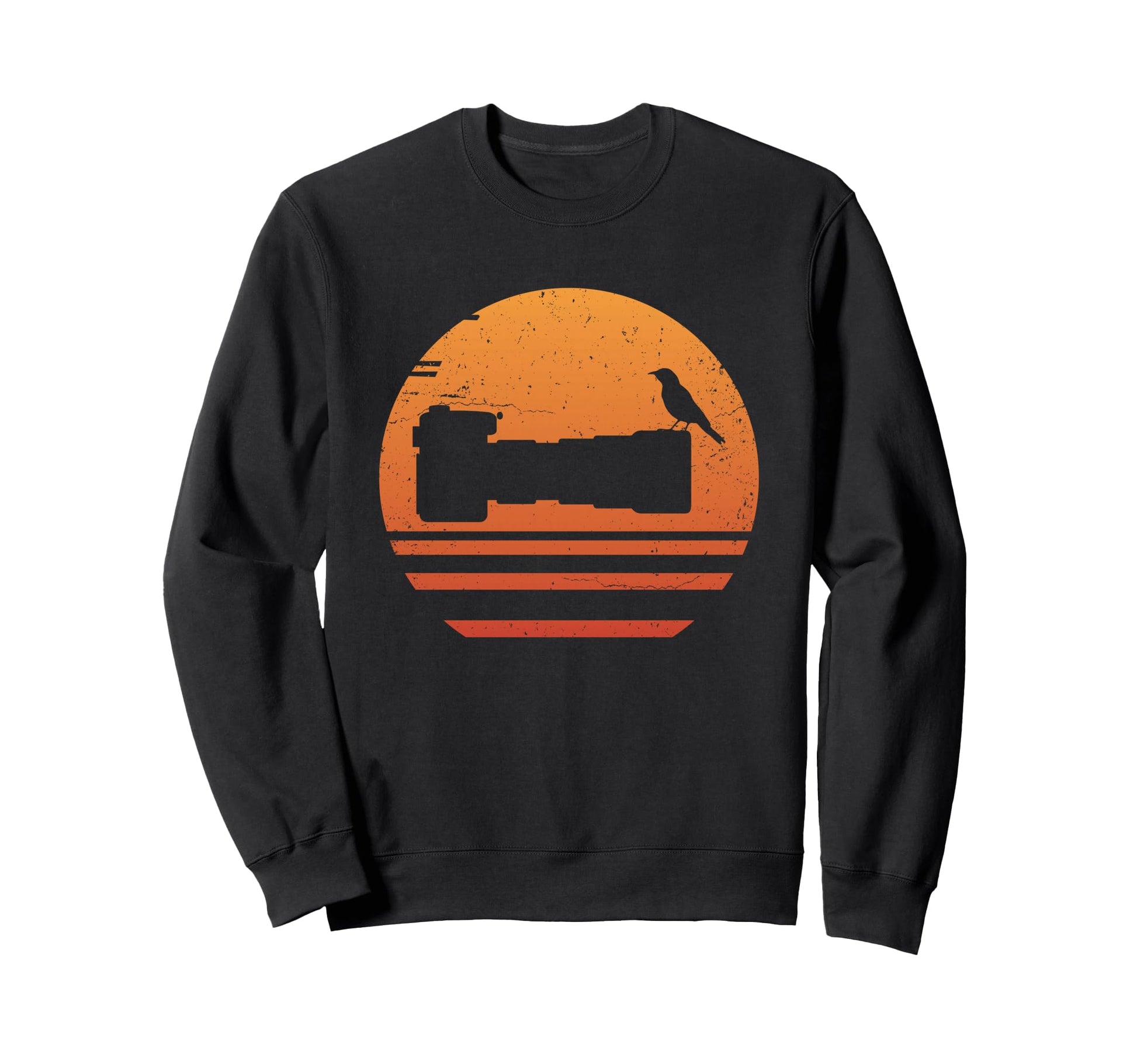 Bird Photographer Camera Sweatshirt - Minimalist Print Men Women - T-Shirt, Sweatshirt, Hoodie