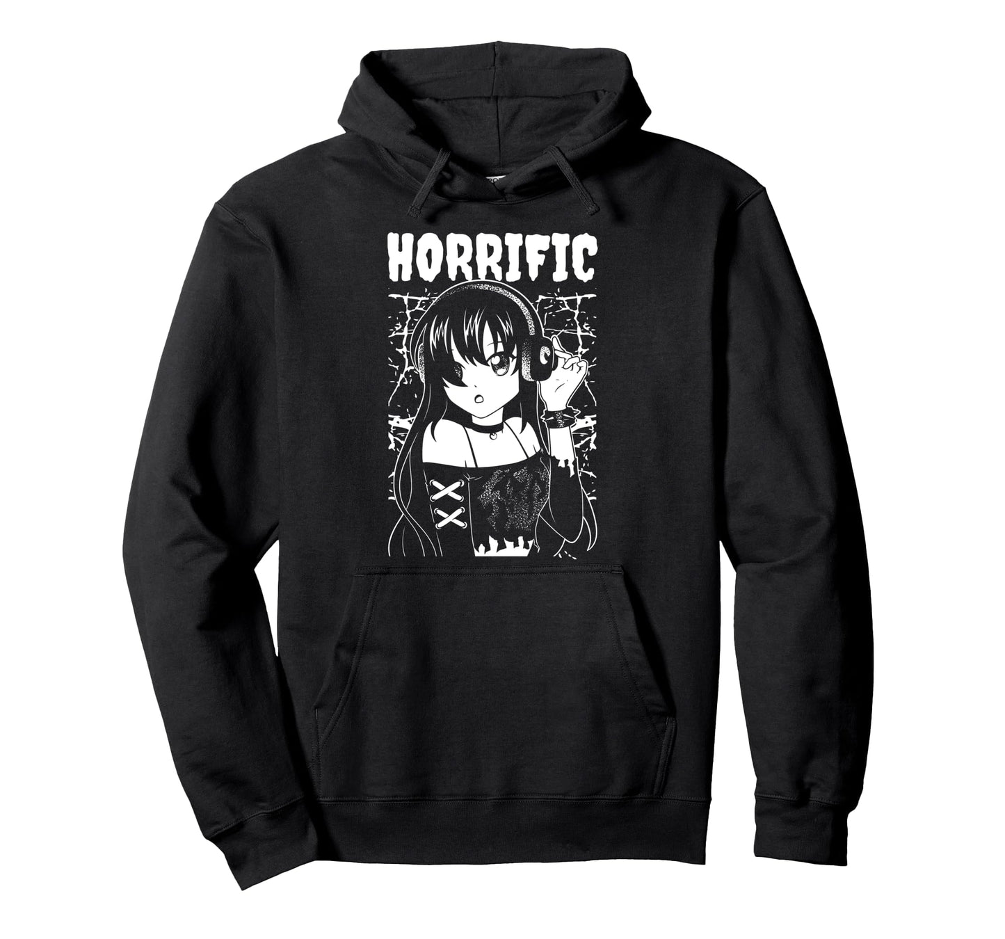 Horrific Anime Kawaii Gothic Hoodie - Casual Everyday Wear Unisex - T-Shirt, Sweatshirt, Hoodie
