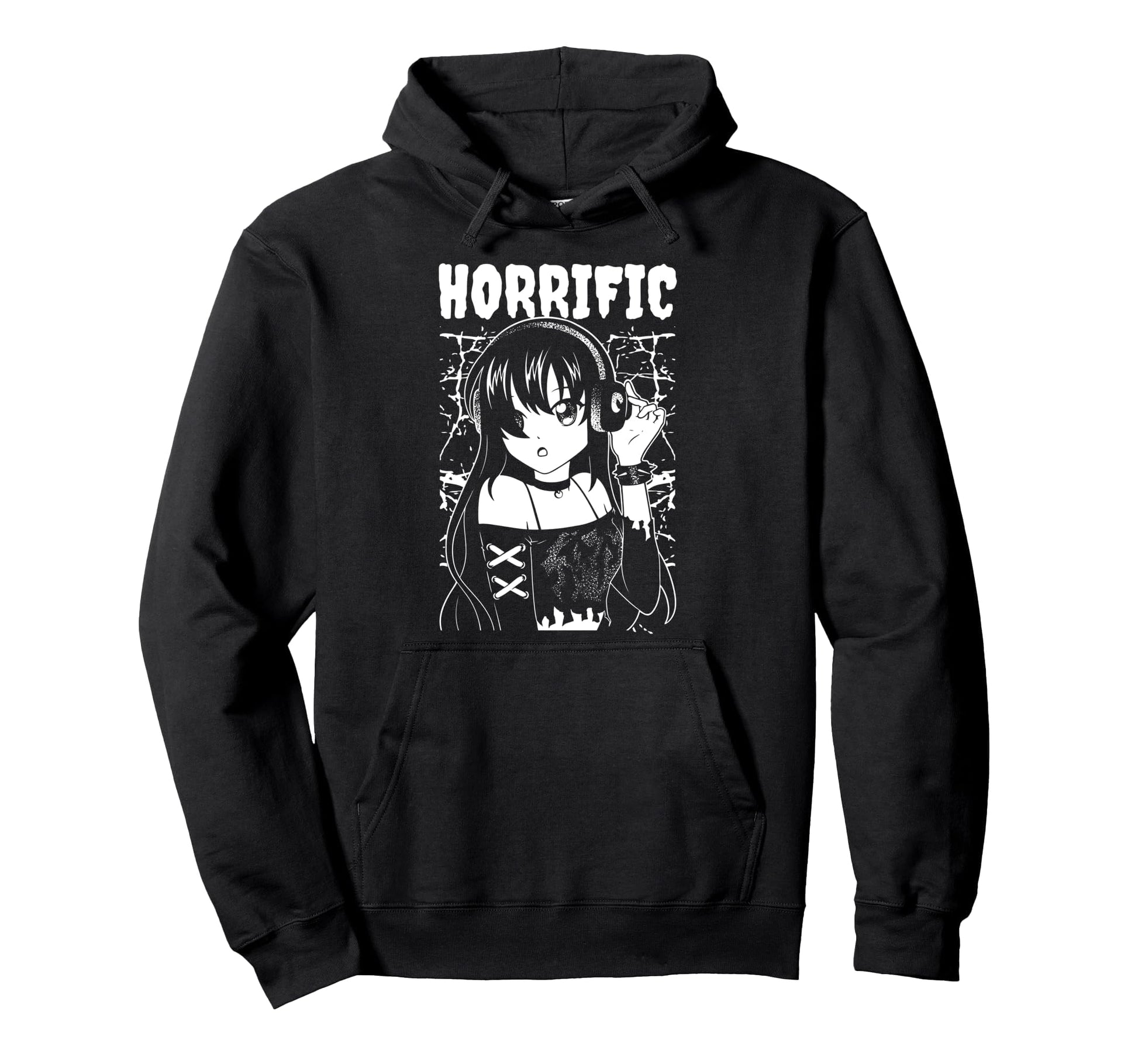 Horrific Anime Kawaii Gothic Hoodie - Casual Everyday Wear Unisex - T-Shirt, Sweatshirt, Hoodie