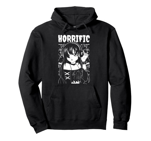 Horrific Anime Kawaii Gothic Hoodie - Casual Everyday Wear Unisex - T-Shirt, Sweatshirt, Hoodie