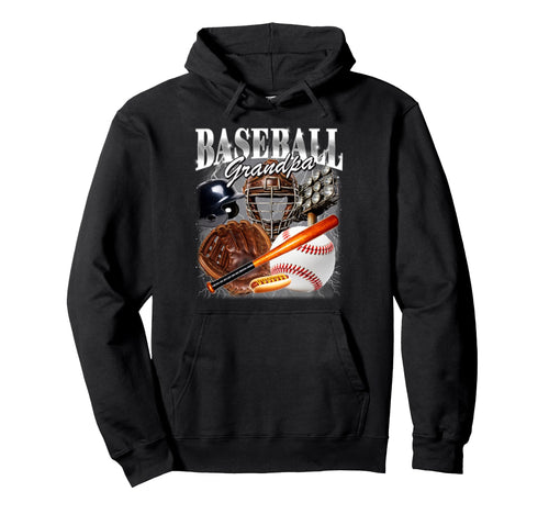 Baseball Grandpa Bootleg 90S Pop Pop Hoodie - Novelty Apparel for Adults - T-Shirt, Sweatshirt, Hoodie