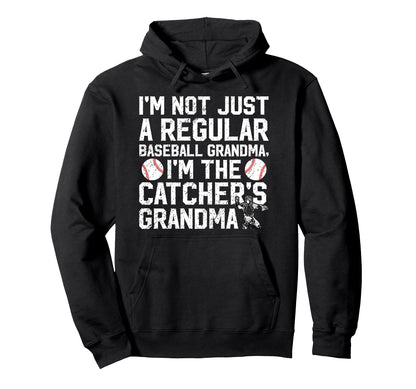 Im Baseball Catcher Grandma Baseball Catcher Hoodie - Graphic Print Unisex - T-Shirt, Sweatshirt, Hoodie