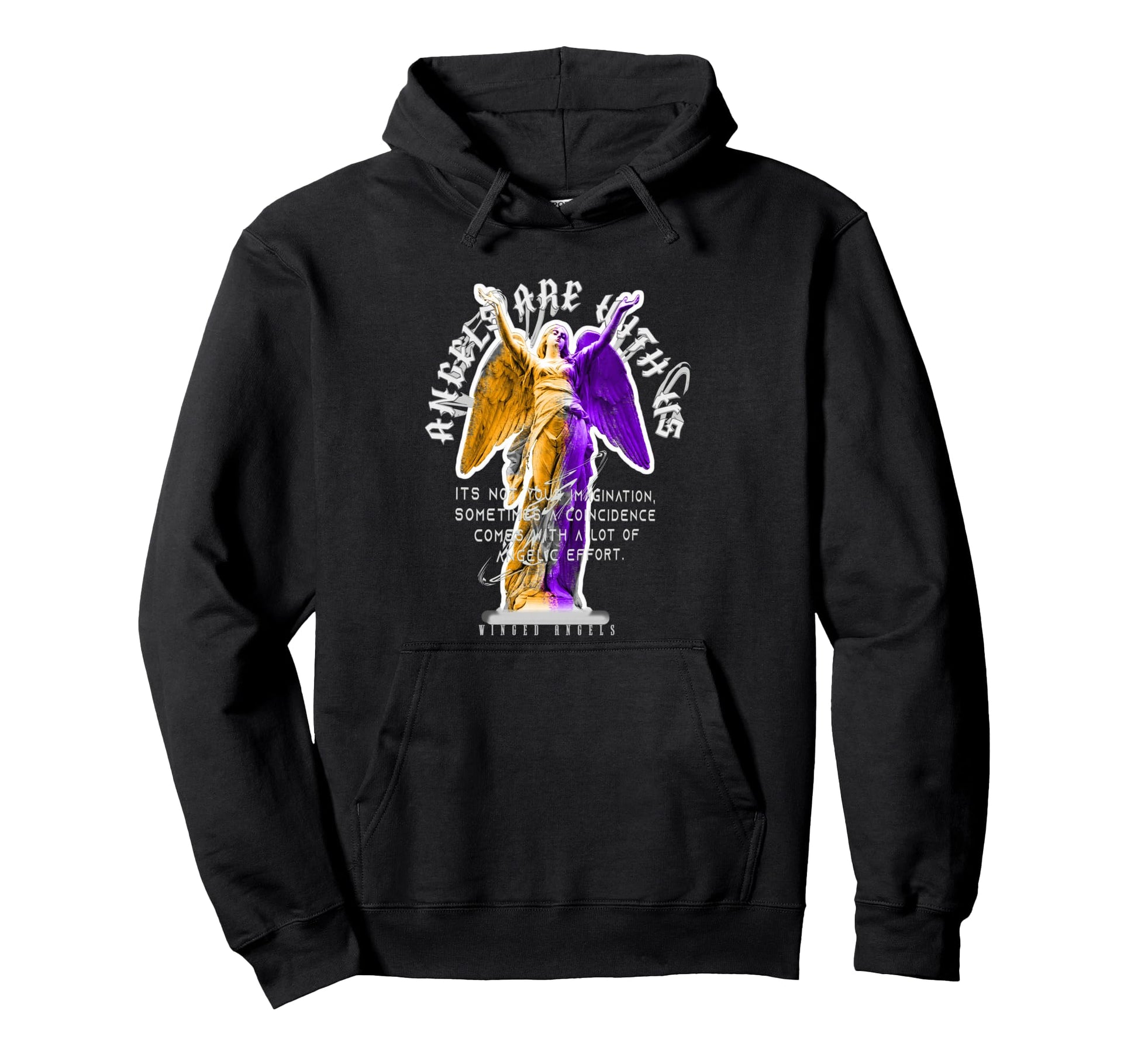 Angels Are Us Aesthetic Edgy Hoodie - Casual Everyday Wear for Adults - T-Shirt, Sweatshirt, Hoodie