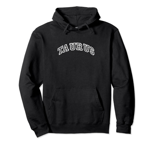 Taurus Minimalist Inspired Varsity Hoodie - Graphic Print Men Women - T-Shirt, Sweatshirt, Hoodie