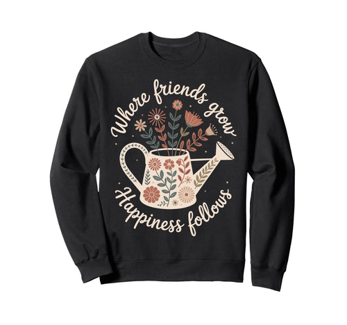 Garden Friends Boho Wildflower Sweatshirt - Custom Art Print for Adults - T-Shirt, Sweatshirt, Hoodie