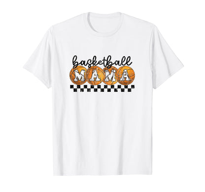 Basketball Mama Checkered T-Shirt - Aesthetic Graphic for Adults - T-Shirt, Sweatshirt, Hoodie
