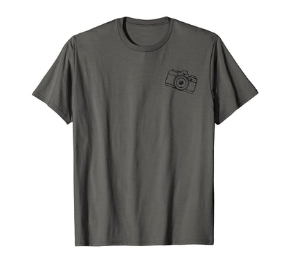 Minimalist Camera Gift Photographer T-Shirt - Custom Art Print for Adults - T-Shirt, Sweatshirt, Hoodie