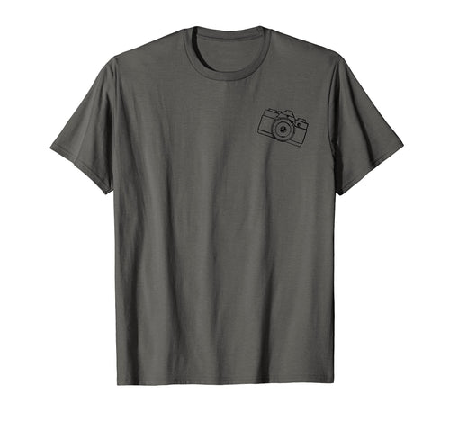 Minimalist Camera Gift Photographer T-Shirt - Custom Art Print for Adults - T-Shirt, Sweatshirt, Hoodie