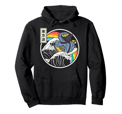 Ninja Rubber Duck Surfing Hoodie - Casual Everyday Wear for Adults - T-Shirt, Sweatshirt, Hoodie