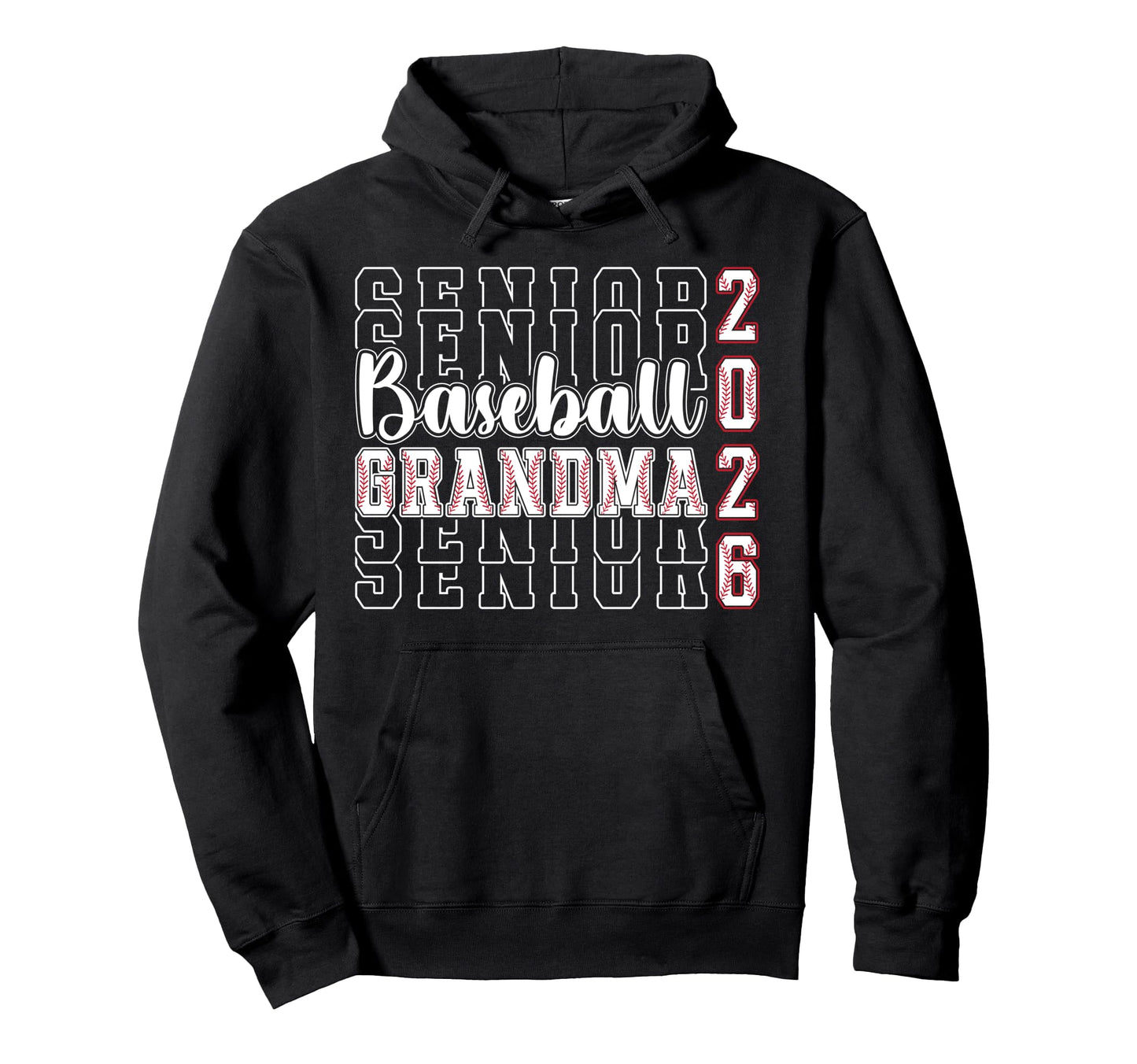 Baseball Senior Grandma Senior Baseball Hoodie - Minimalist Print Unisex - T-Shirt, Sweatshirt, Hoodie