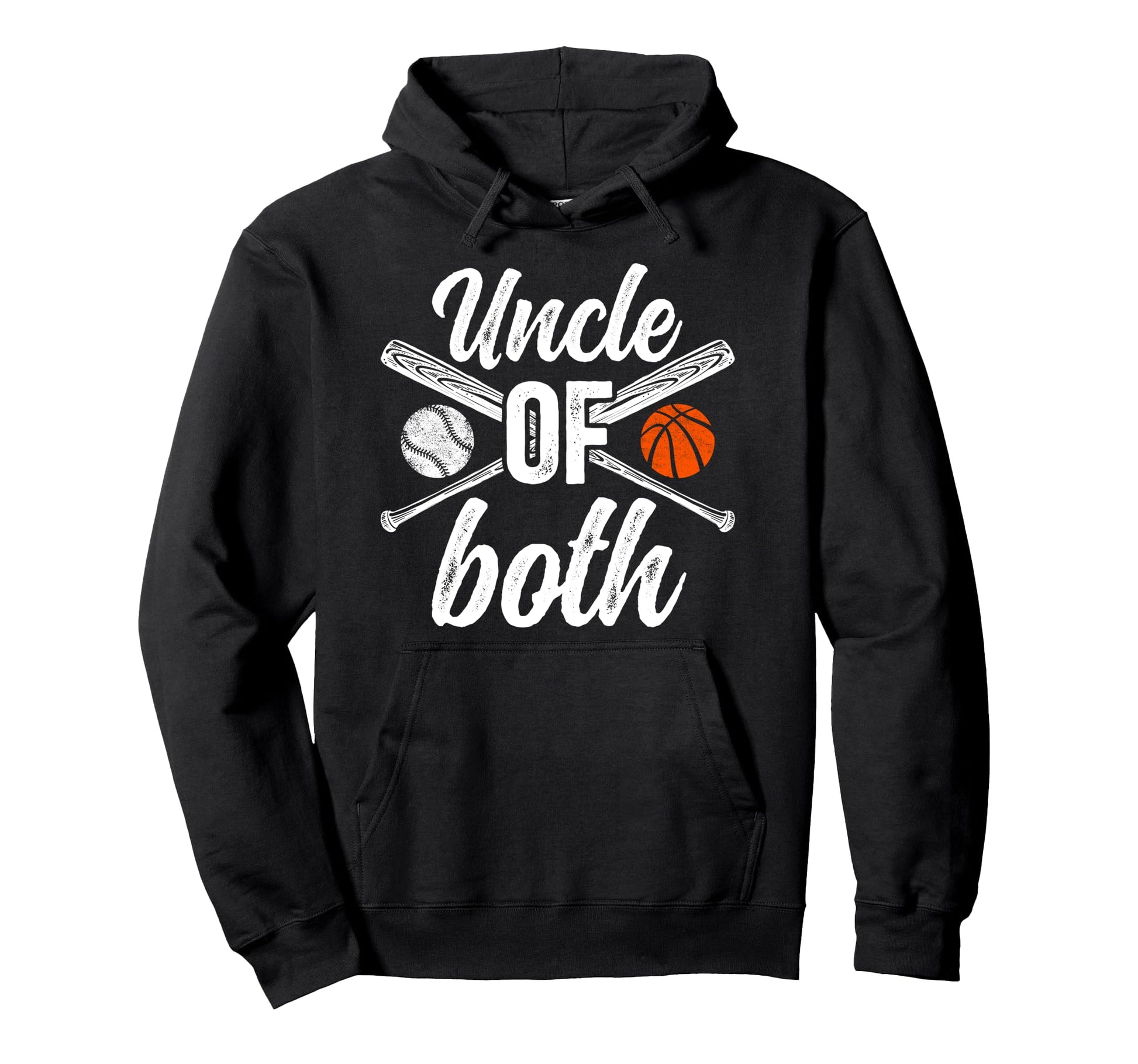 Uncle Both Baseball Basketball Uncle Ballers Hoodie - Unique Graphic Unisex - T-Shirt, Sweatshirt, Hoodie