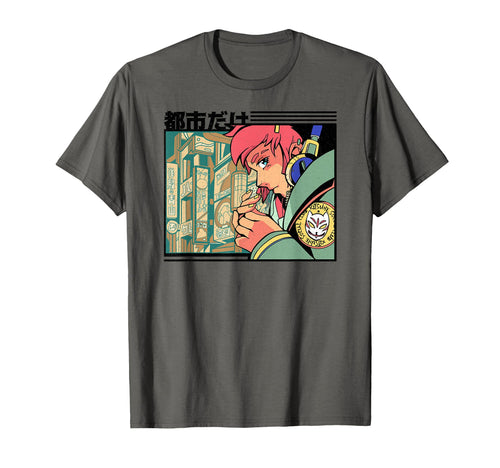 City Punk Anime Vaporwave Cyberpunk T-Shirt - Unique Graphic Men Women - T-Shirt, Sweatshirt, Hoodie